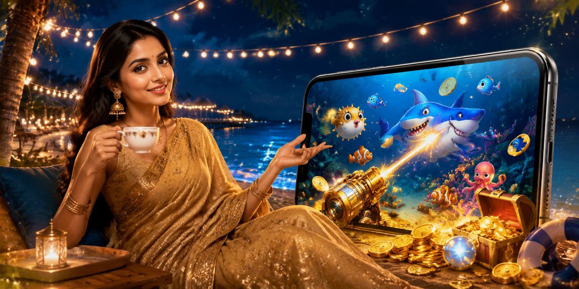 সেন্ট মার্টিনে মাছ ধরা গেমের দৃশ্য